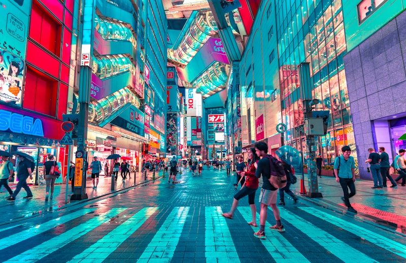 Tokyo Tower illuminated at night