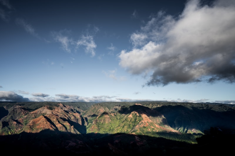 Waimea Canyon panoramic view on Kauai