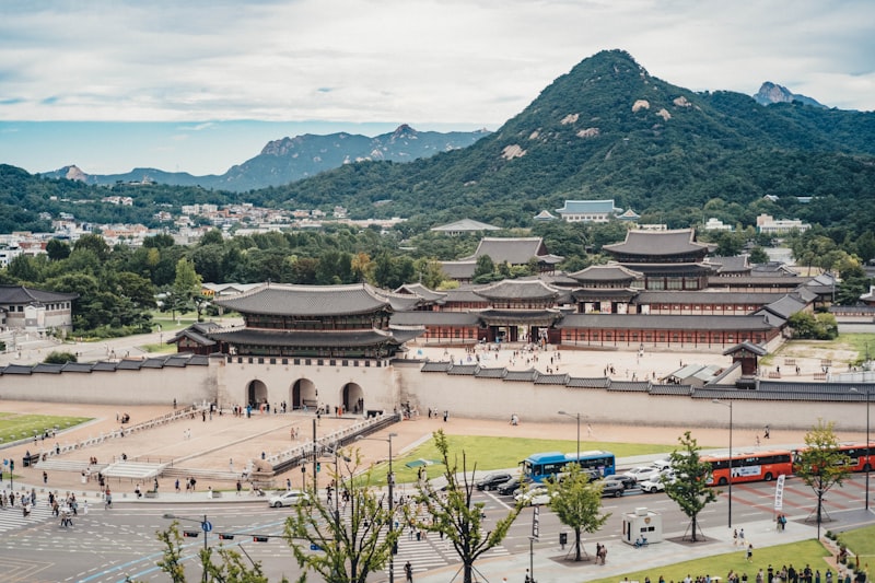 Gyeongbokgung Palace main gate with traditional Korean architecture
