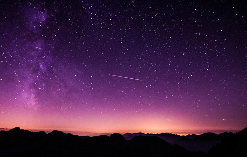 Milky Way galaxy visible above Mauna Kea observatory