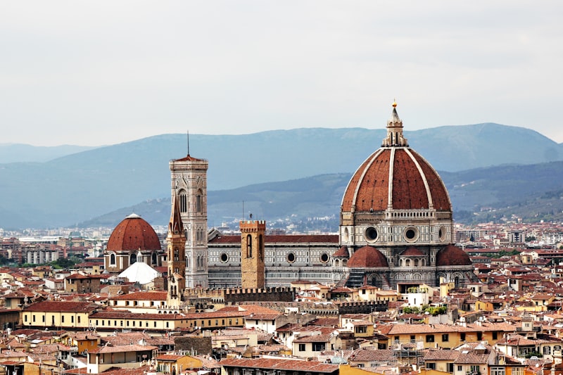 Florence skyline with historic towers and architecture
