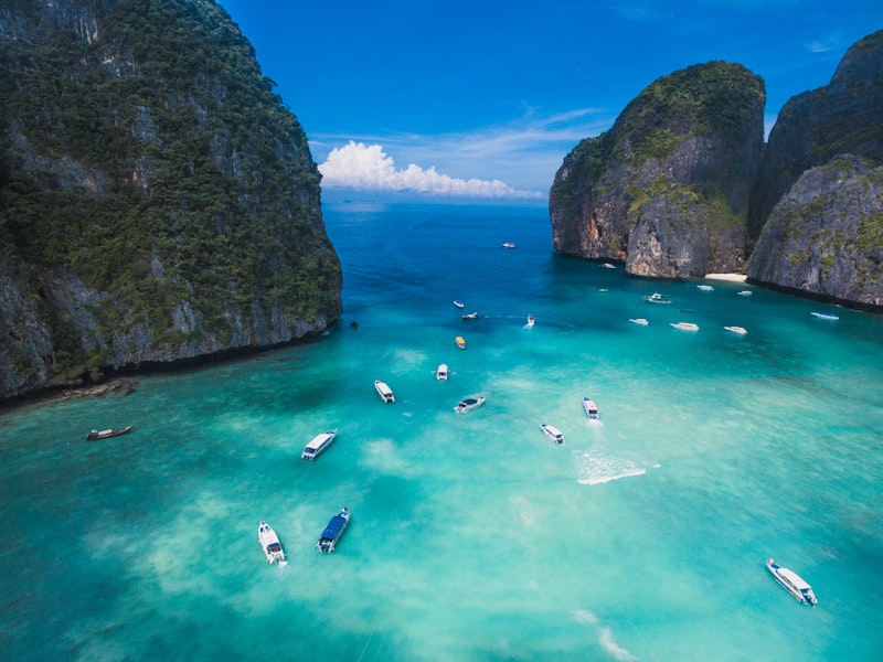 Capri island with stunning azure waters