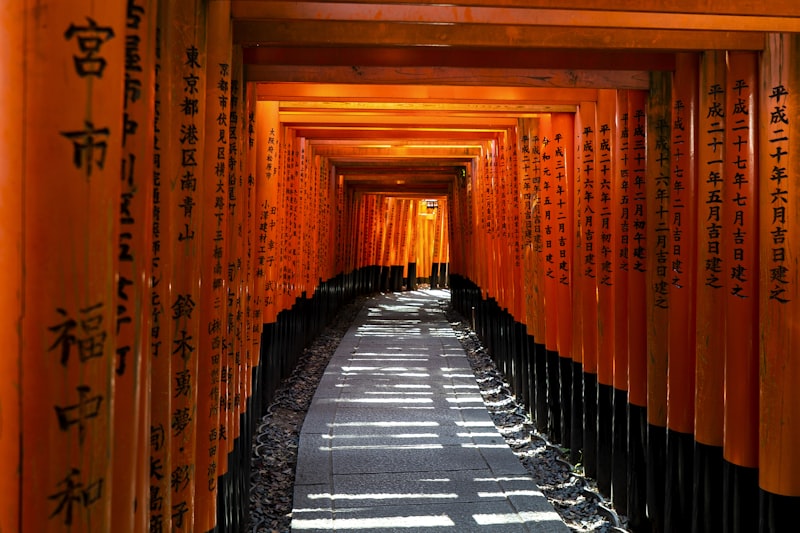 Traditional Japanese temple with cherry blossoms