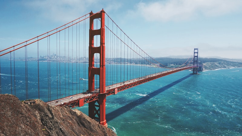 Golden Gate Bridge San Francisco in fog