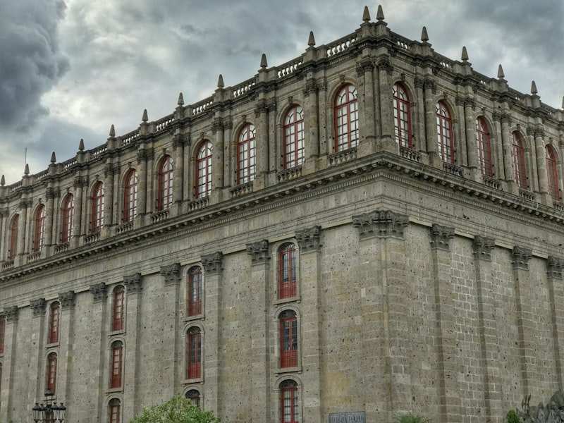 Neoclassical courtyard of Instituto Cultural Cabañas in Guadalajara