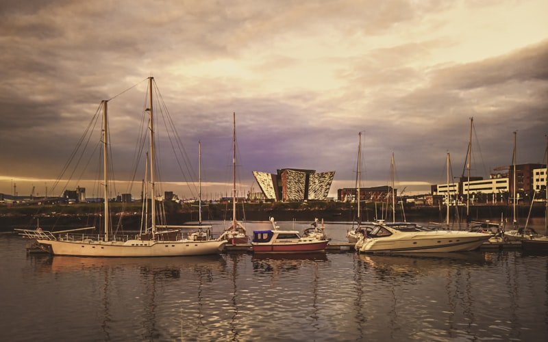 Titanic Belfast museum and waterfront