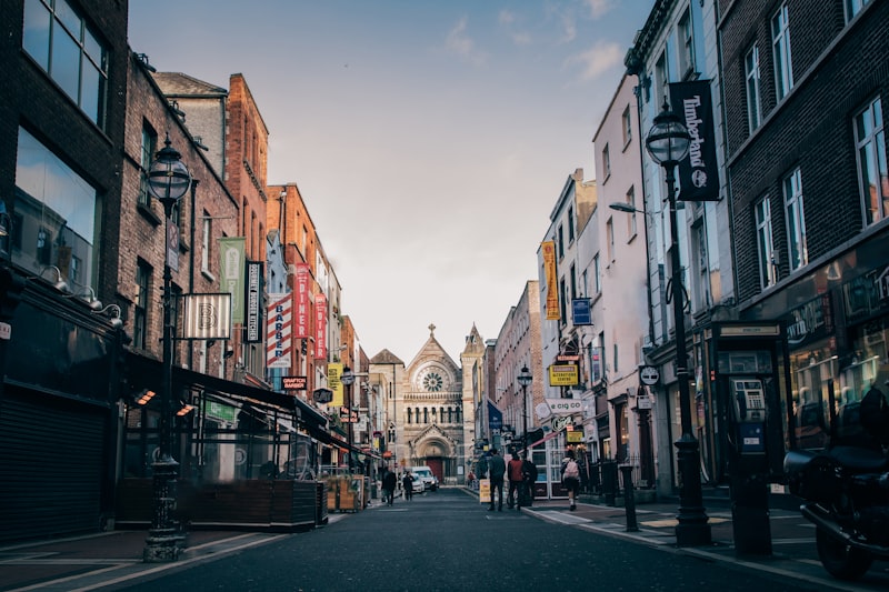 Ha'penny Bridge over the River Liffey in Dublin