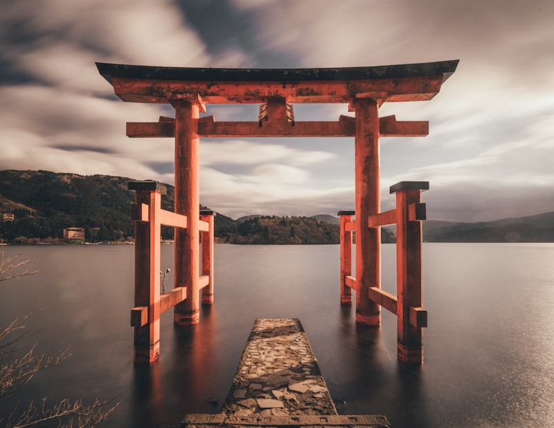 Lake Ashi with Mt. Fuji and Hakone landscape